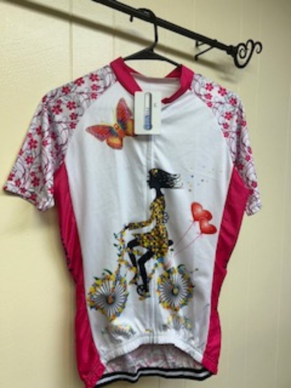Women's Size L Full Zip Cycling Jersey